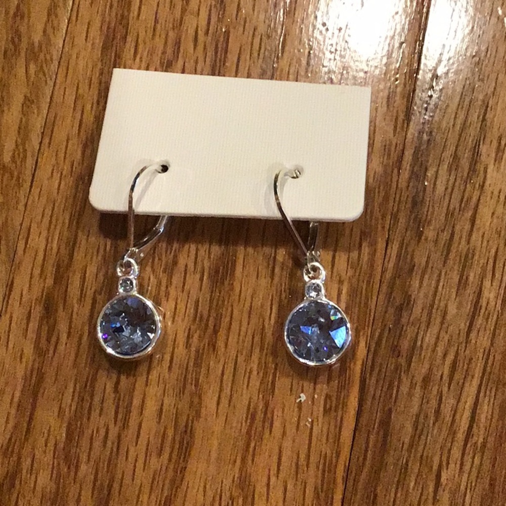 blue earrings
